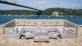 8 Thickness U Sofa Set, Moroccan Sofa, Floor Seating Set, Turkish Sofa Seating